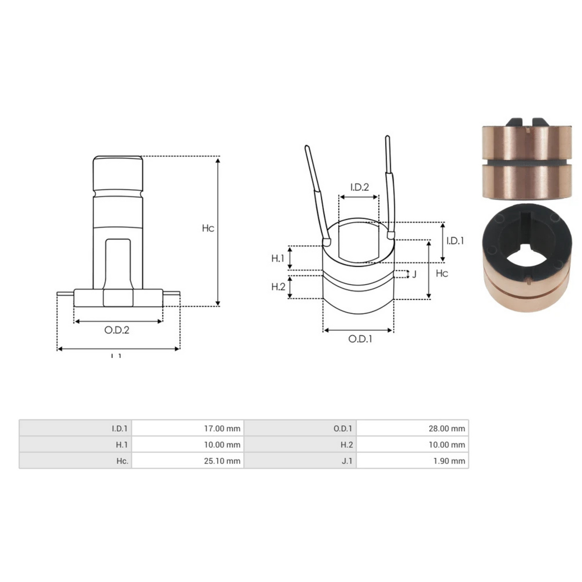 Bosch slip ring dimensions 133402