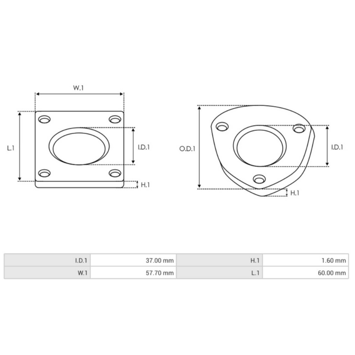 ARS3018 Alternator Bearing Cover