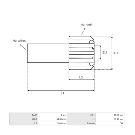 SD0006 Starter Pinion Drive