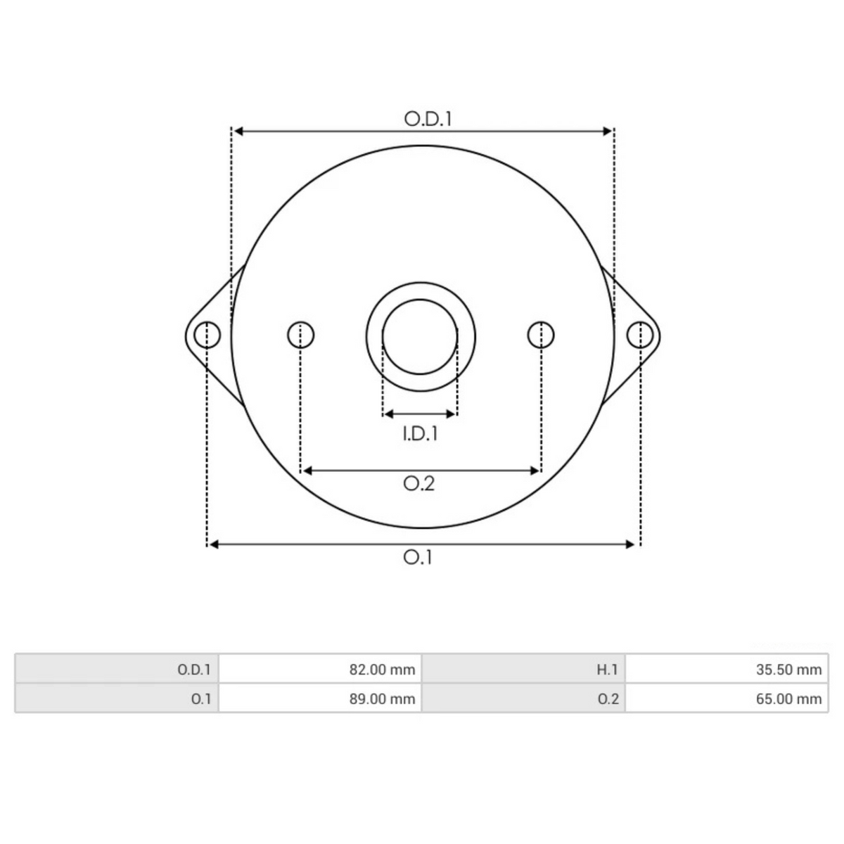 SBR2019S Starter Rear Bracket