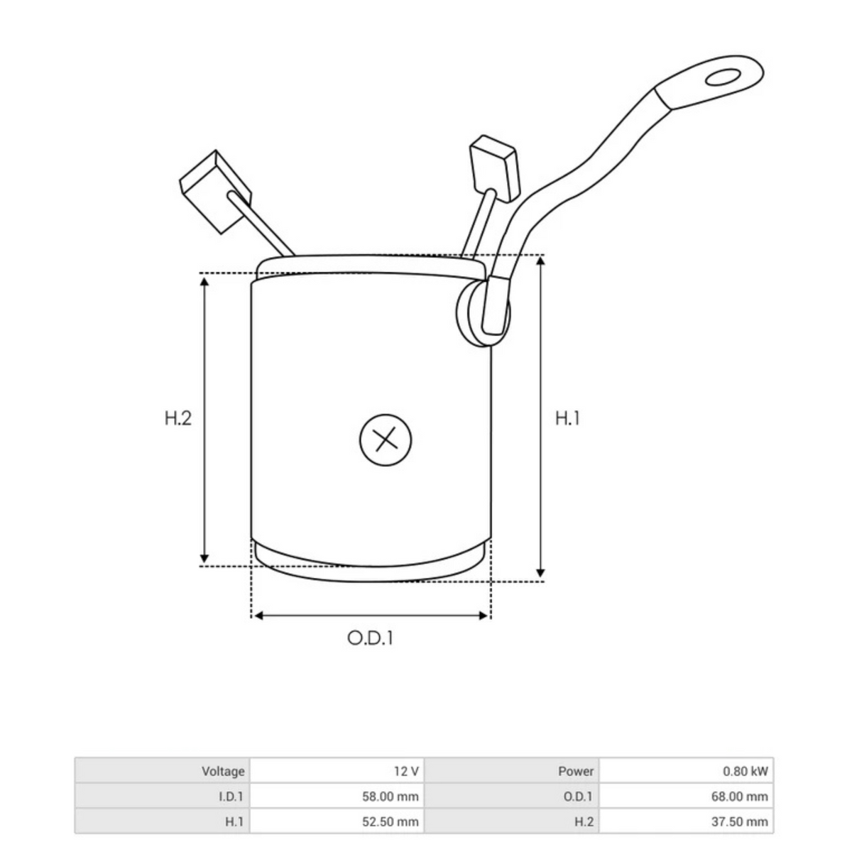SF6026S Starter Stator 12v 0.8kw Denso starters