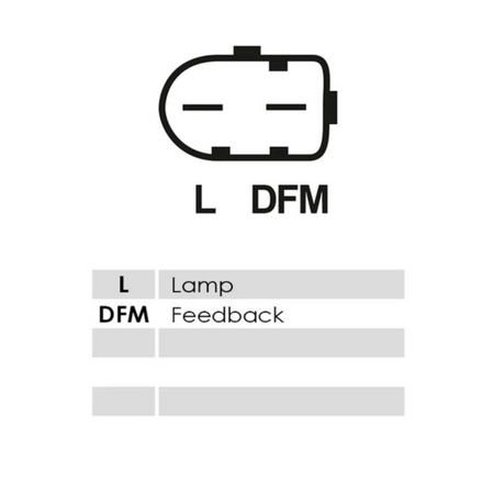 VR-D745 Alternator Voltage Regulator pin plug Mercedes delco delphi