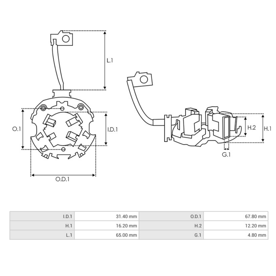139238 Portacepillos de arranque