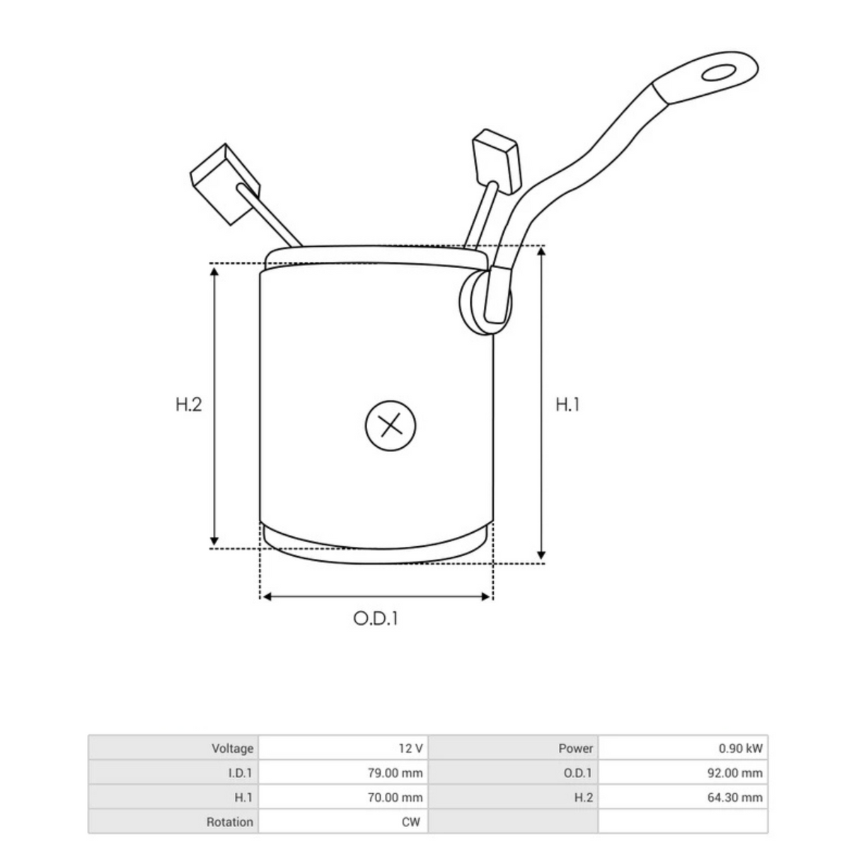 SF0095S Starter stator BOSCH 0001208711 AUDI VW